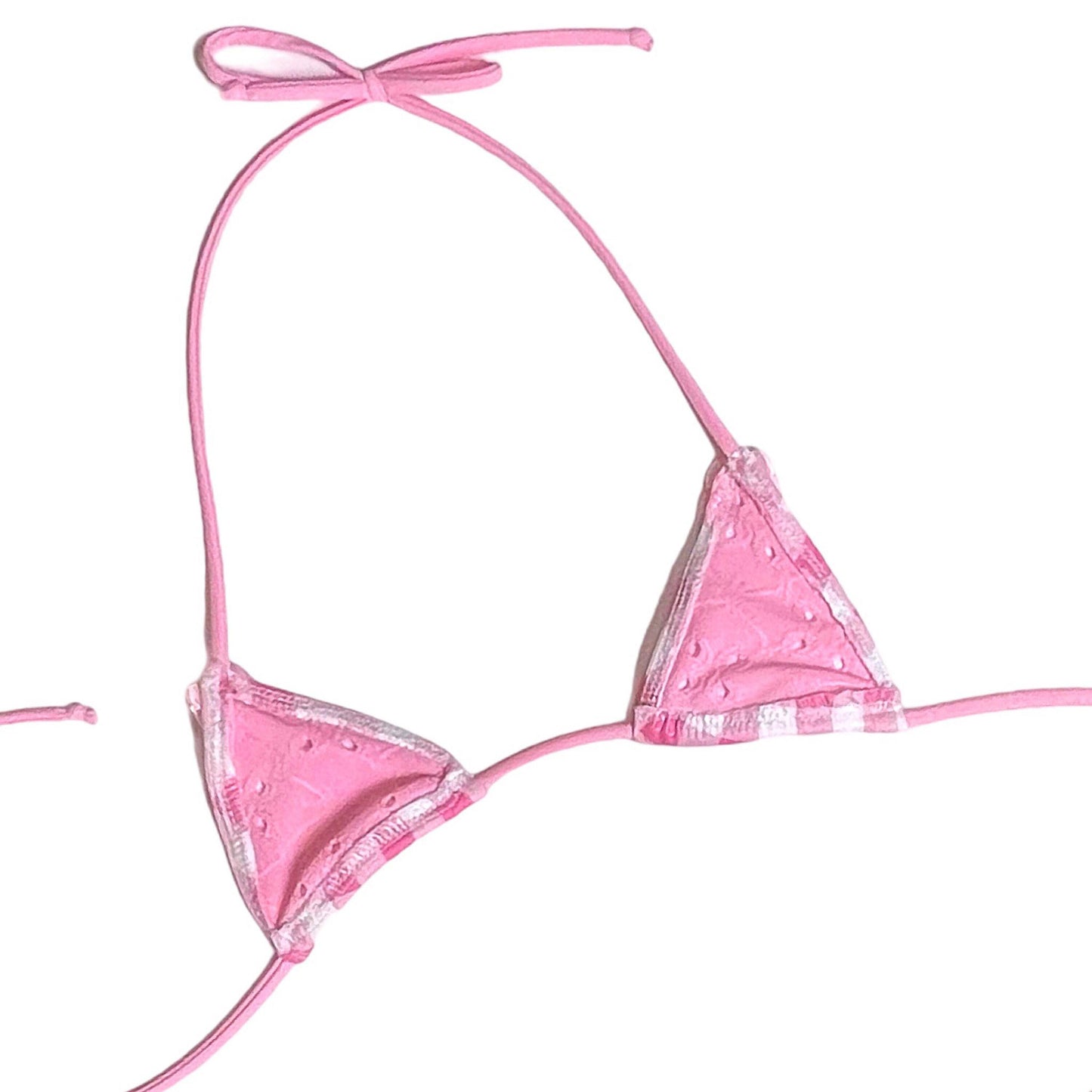 Pink gingham microkini